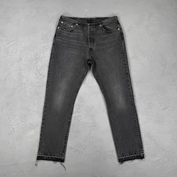 Levi's Premium Mini Waist Black Denim Jeans Women's 29 x 30 - Picture 1 of 6